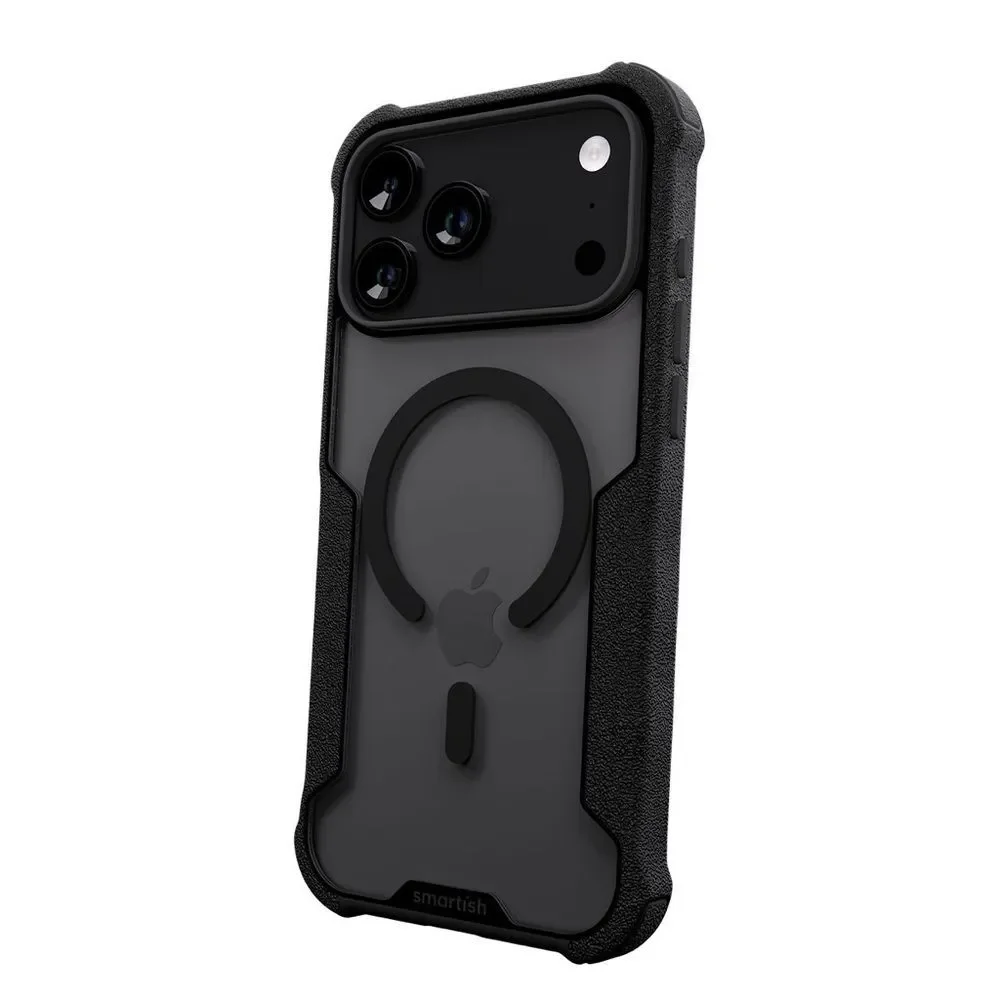 Smartish Gripzilla iPhone 17 Pro Max MagSafe Case Clearly Black Rugged New